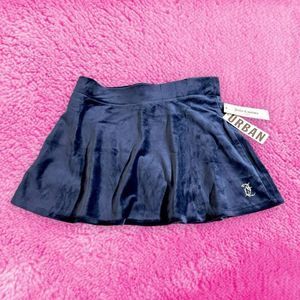 Juicy Couture Blue Velvet Skater Skirt